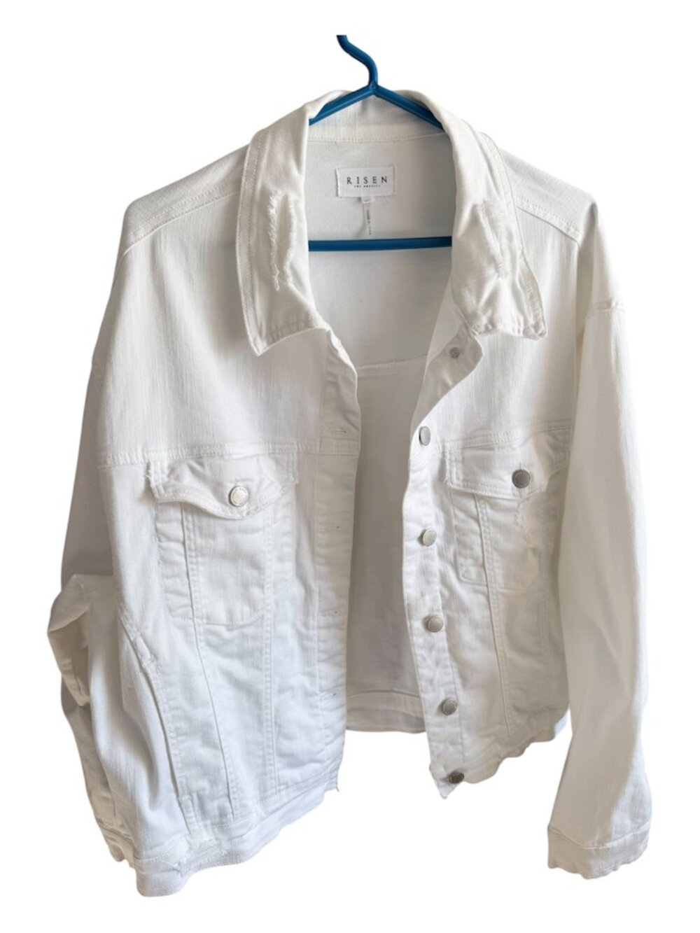 RISEN Los Angeles White Denim Jacket – Women’s 1XL